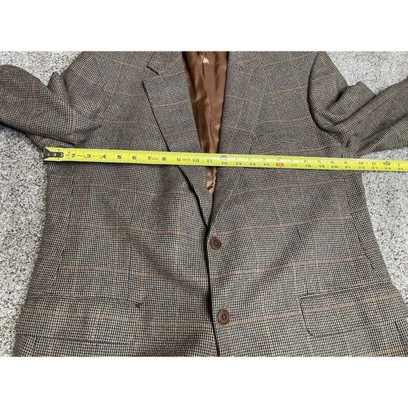 Vintage Brooks Brothers Mens Blazer Sport Coat Jacket Size 44L Wool Cashmere - Picture 11 of 12